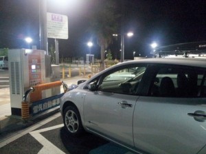浜松ＳＡの充電スポット